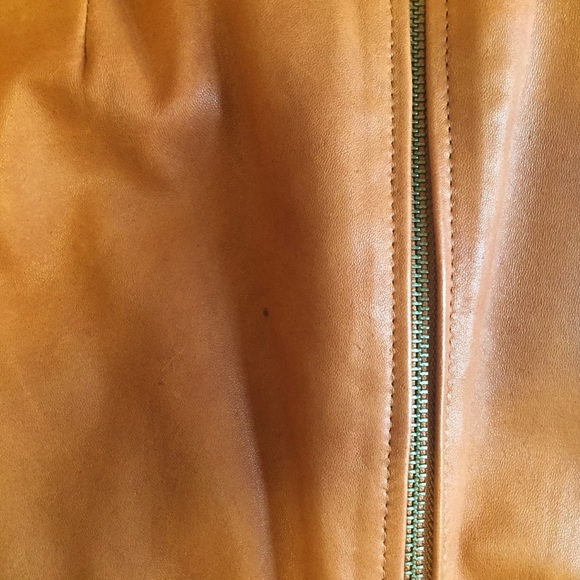 Beautiful cognac leather jacket buttery soft . - Picture 7 of 7